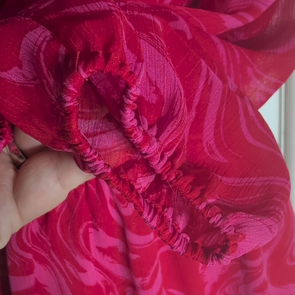 Scoop Elegant Dres Red/Pink Size Small - Picture 3 of 8